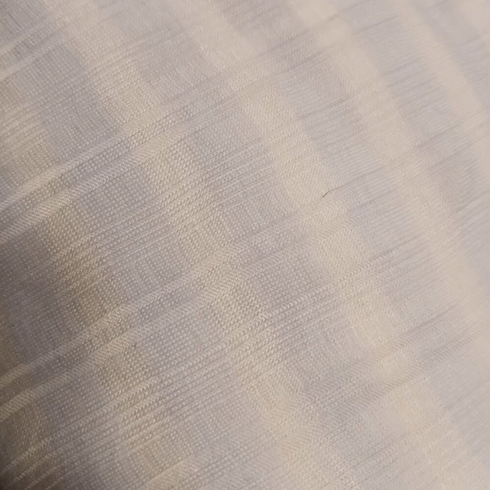 New Soft Lavender White stripe Semi Opaque 4 way stretch Rayon Fabric 32"x1.25y